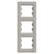 ASFORA 3-fold vertical frame, metallic bronze