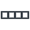 ASFORA 4-fold horizontal anthracite frame