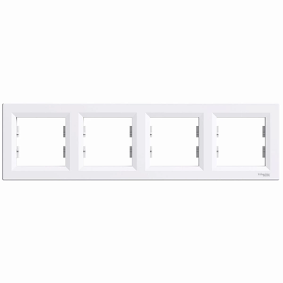 ASFORA 4-fold horizontal white frame