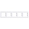 ASFORA 5-fold horizontal white frame