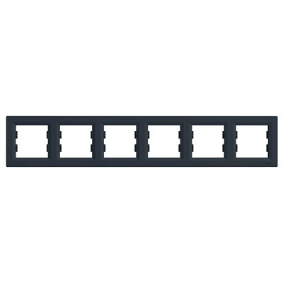 ASFORA 6-fold horizontal anthracite frame