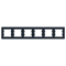 ASFORA 6-fold horizontal anthracite frame
