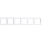 ASFORA 6-fold horizontal white frame