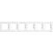 ASFORA 6-fold horizontal white frame