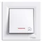 ASFORA Bouton "escaliers" avec rétro-éclairage blanc bornes à vis
