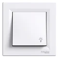 ASFORA Bouton "lumière" blanc