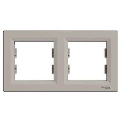 ASFORA Cadre double horizontal marron métallisé