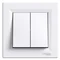 ASFORA Candlestick connector with screw clamps white
