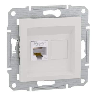 ASFORA Computer socket RJ45 cat.5e UTP white