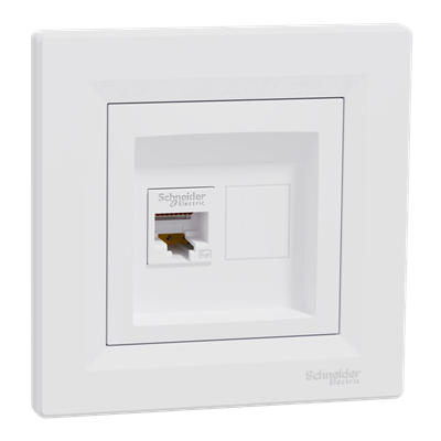 ASFORA Computer socket RJ45 cat.5e UTP white