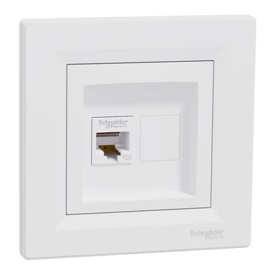 ASFORA Computer socket RJ45 cat.5e UTP white
