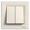 ASFORA Conector de candelabro con terminales de tornillo, crema