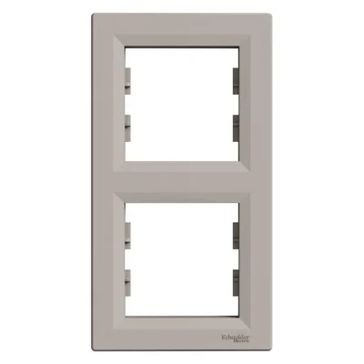 ASFORA cornice verticale 2 pieghe, marrone metallizzato