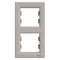 ASFORA cornice verticale 2 pieghe, marrone metallizzato