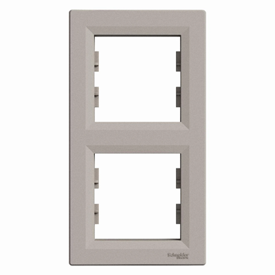 ASFORA cornice verticale 2 pieghe, marrone metallizzato