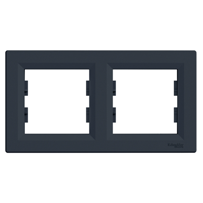ASFORA Double horizontal anthracite frame
