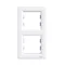 ASFORA Double vertical white frame