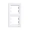 ASFORA Double vertical white frame