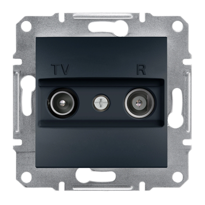 ASFORA Final TV socket 1dB without frame, anthracite