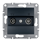 ASFORA Final TV socket 1dB without frame, anthracite