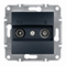 ASFORA Final TV socket 1dB without frame, anthracite