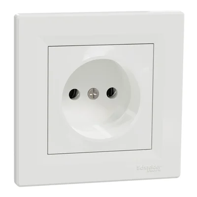 ASFORA Gniazdo pojedyncze 2P białe