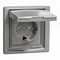 ASFORA Gniazdo pojedyncze SCHUKO IP44 aluminium
