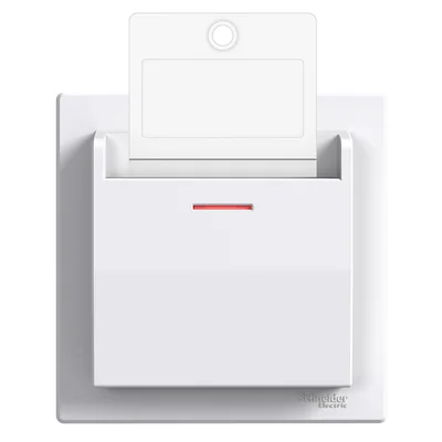 ASFORA Interruttore meccanico per hotel, bianco
