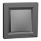 ASFORA IP44 stair switch with anthracite frame