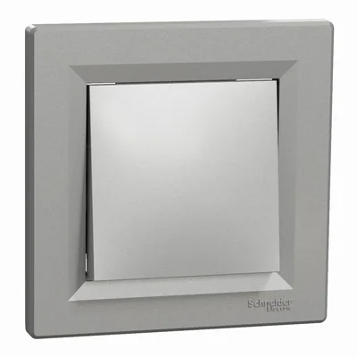 ASFORA Łącznik 1-biegunowy bez ramki aluminium