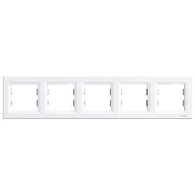 ASFORA Marco 5 pliegues horizontal blanco
