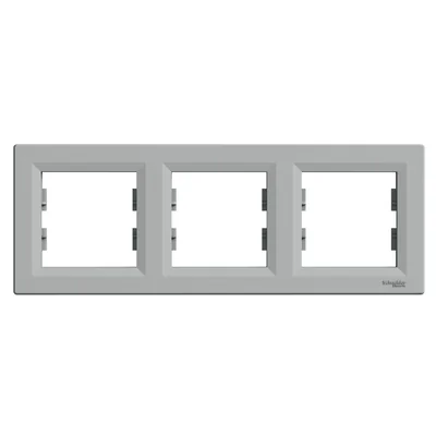 ASFORA Marco de aluminio horizontal de 3 pliegues