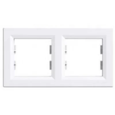 ASFORA Marco doble horizontal blanco