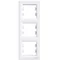 ASFORA Marco vertical triple blanco