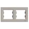 ASFORA Metallic brown double horizontal frame
