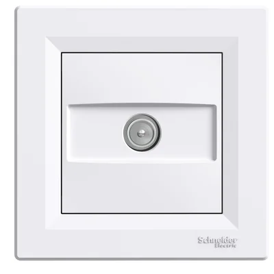 ASFORA Pass-through TV socket 4dB white