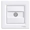 ASFORA Pass-through TV socket 4dB white