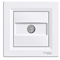 ASFORA Pass-through TV socket 4dB white