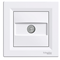 ASFORA Pass-through TV socket 8dB white