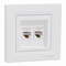 ASFORA Prise ordinateur 2x RJ45 cat.5e UTP blanc