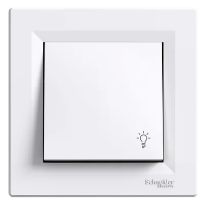 ASFORA Pulsador "luz" blanco