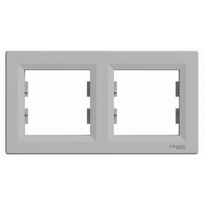 ASFORA Ramka 2-krotna pozioma aluminium