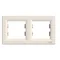 ASFORA Рамка подвійна горизонтальна, кремова