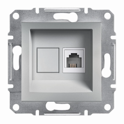 ASFORA RJ11 telephone socket without aluminum frame