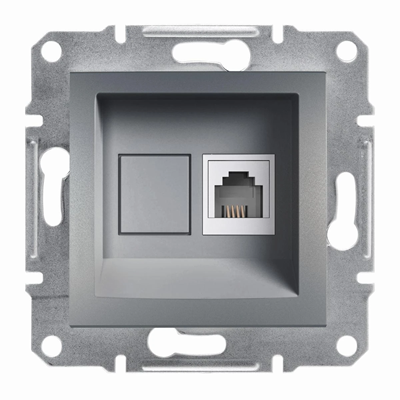 ASFORA RJ11 telephone socket without steel frame