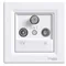 ASFORA RTV-SAT final socket 1dB white