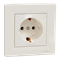 ASFORA SCHUKO single socket cream