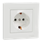 ASFORA SCHUKO single socket white