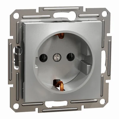 ASFORA Single SCHUKO socket without aluminum frame