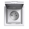 ASFORA Single socket 2P + PE with shutters IP44 white